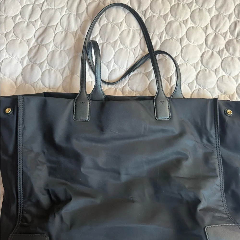 Tory Burch Black Ella Tote Bag - Picture 3 of 3